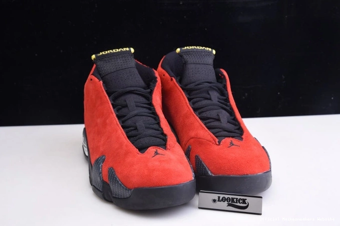 Official Maikesneakers Red 654459-670 Air Challenge Jordan 14 Retro 0710